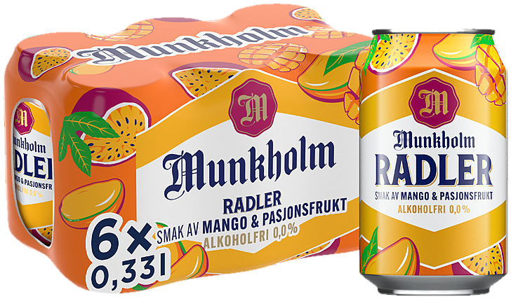 Munkholm Radler Mango/Pasjon 0,33lx6 boks
