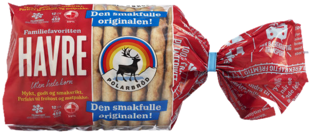 Polarbrød Havre 12stk 450g