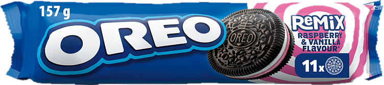 Oreo Kjeks Vanilje&Bringebær Dobbel 157g