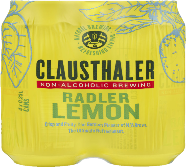 Clausthaler Radler Lemon 0,33lx4 boks