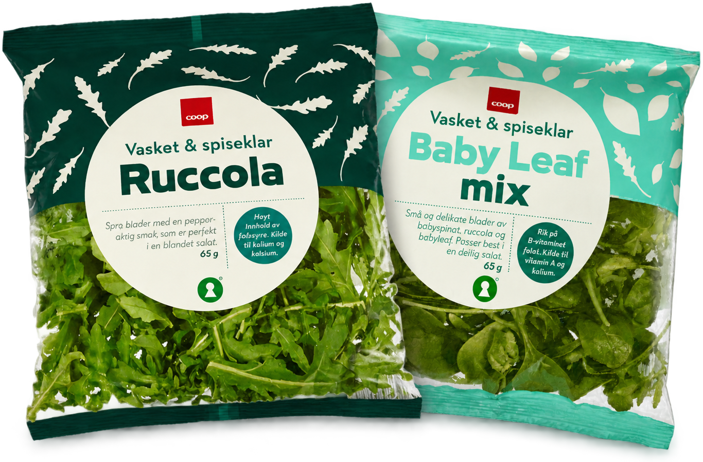 Coop vasket salat babyleaf/ruccola