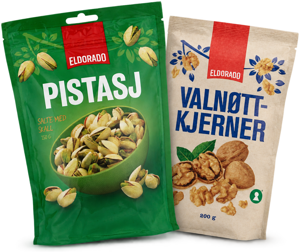 Pistasj Nøtter Salte m/Skall 150g Eldorado