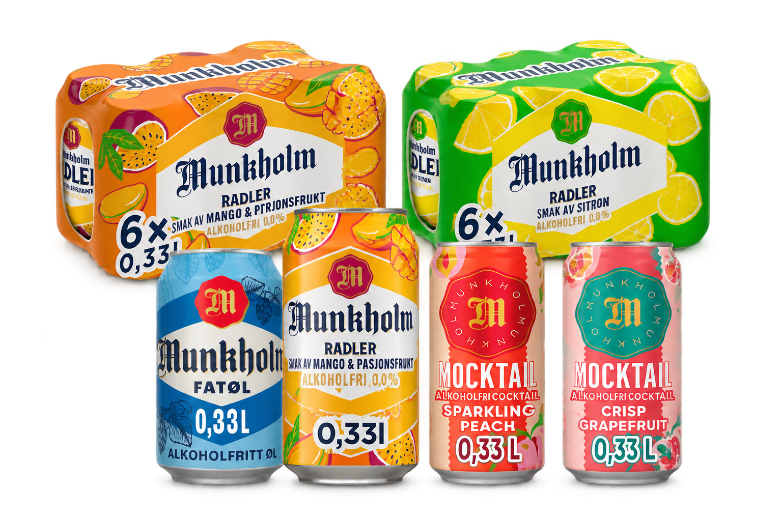 Munkholm Radler Mango/Pasjon 0,33l boks
